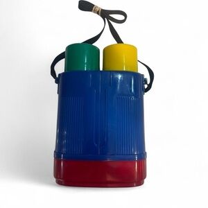 Vintage crown Corning double thermos